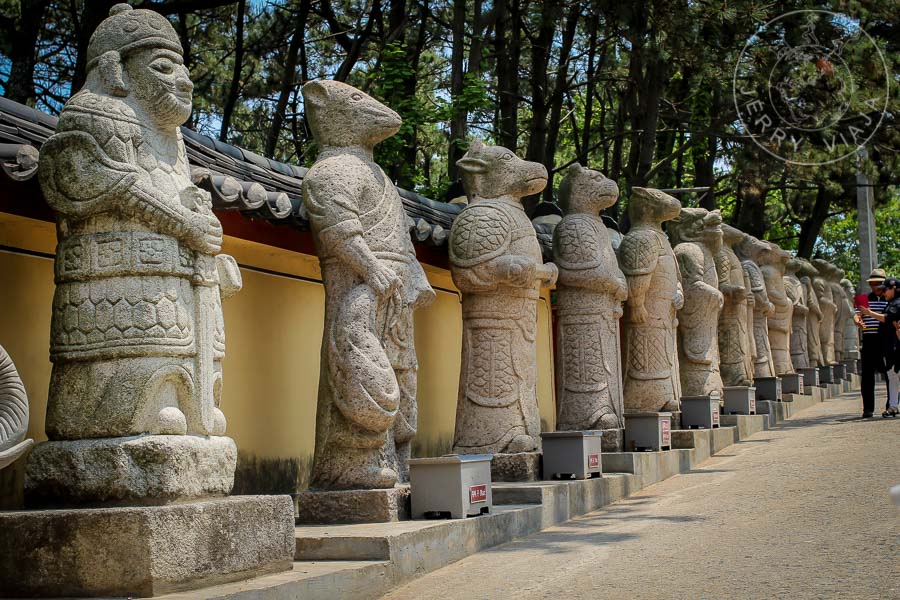 Estatuas del horóscopo chino.