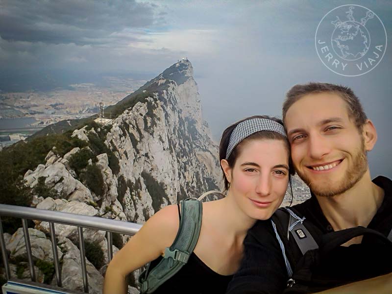 En la cima del peón de Gibraltar.