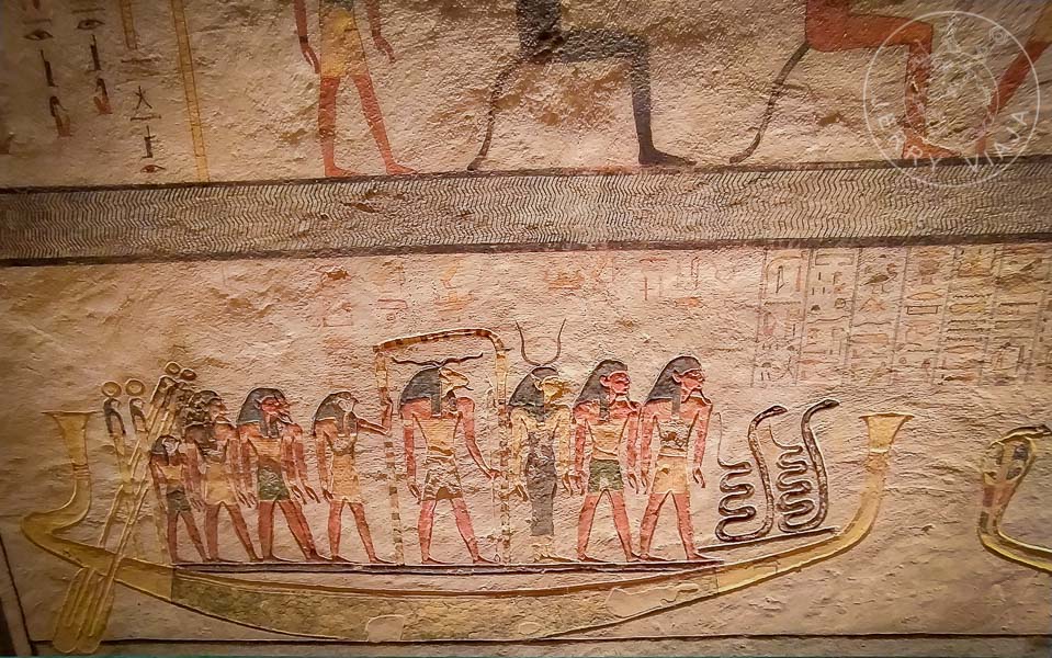 Tumba de Ramses V y VI o KV9 en el Valle de los Reyes. Libro de las Puertas.