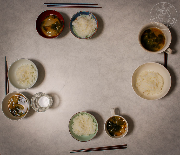 Sopa de miso y arroz, Japón
