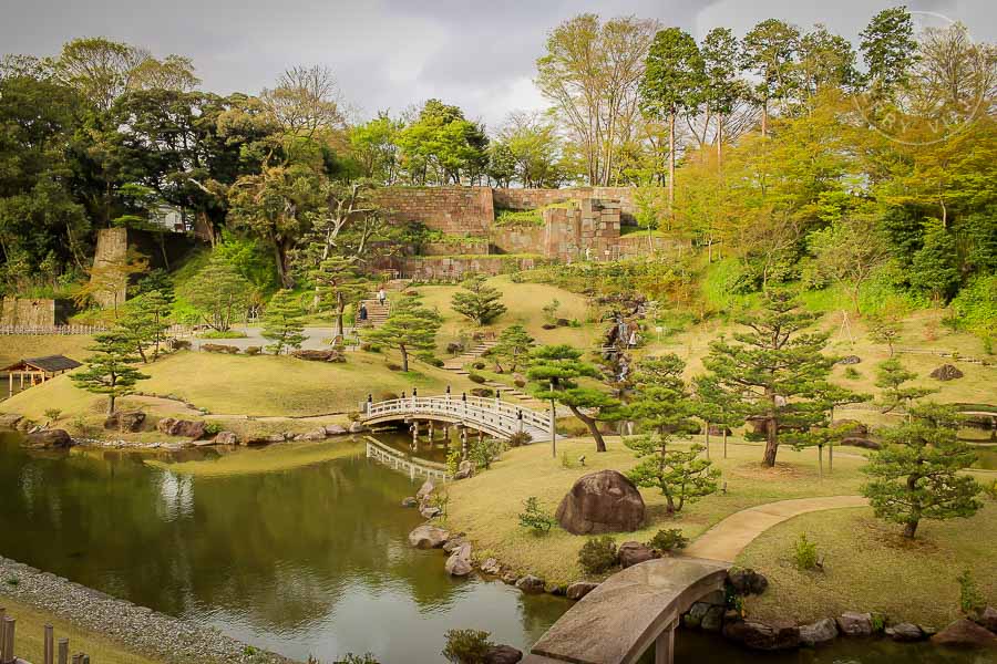 Jardín Gyokuseninmaru, Kanazawa, Japon