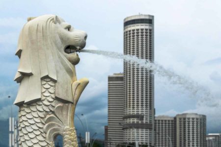 Merlión, la estatua representativa de Singapur