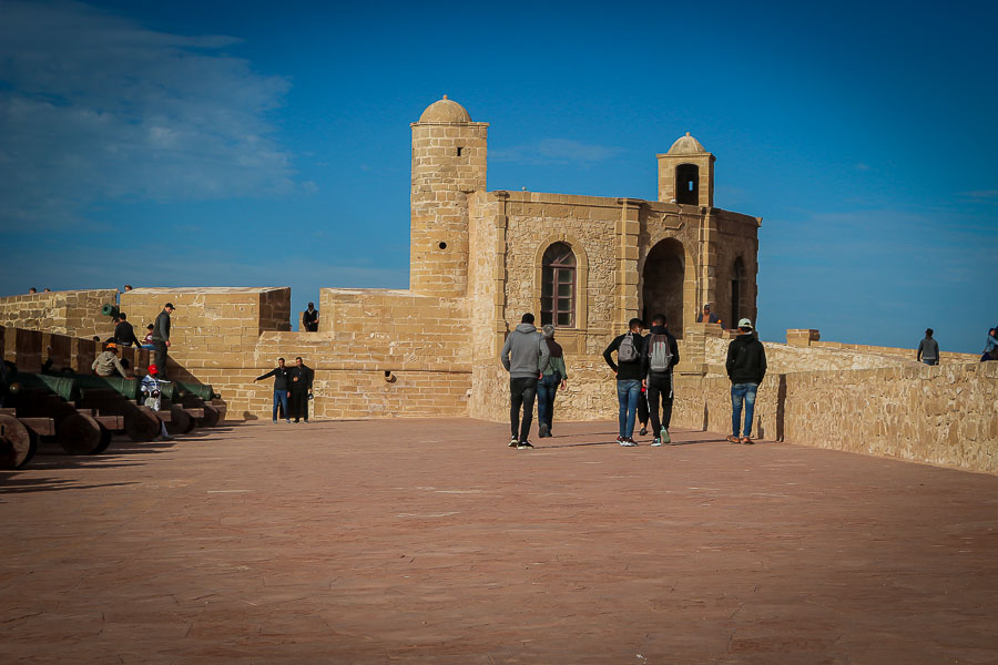 Medina fortificada de Essaouira, murallas y cañones.
