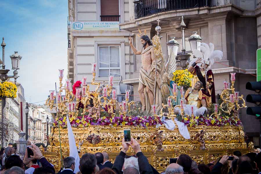 Trono, Semana Santa en Granada, España. Procesión