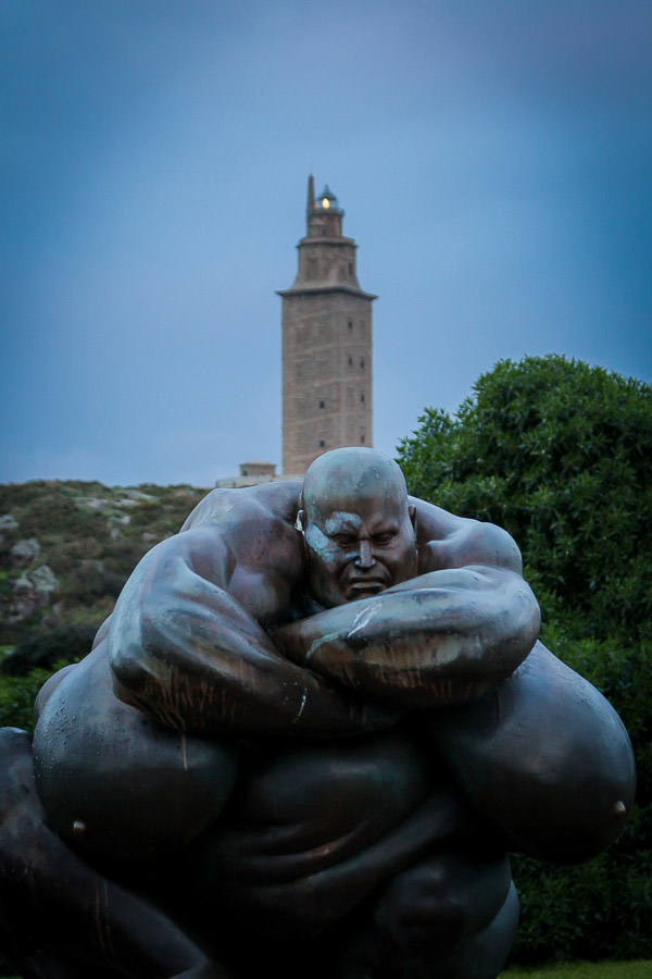 Estatua de Caronte, Torre de Hércules, La Coruña