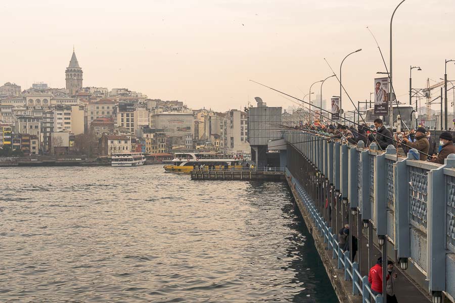 Puente de Galata Koprusu istanbul turkey
