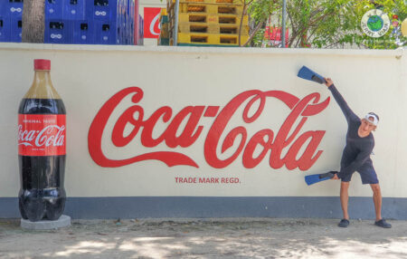 Thulusdoo coca cola company. Maldives Islands