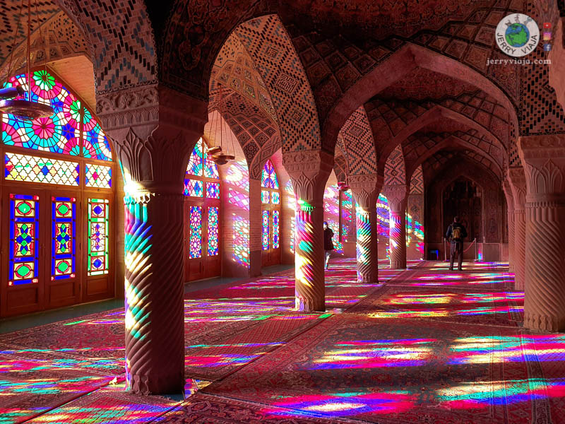 iran middle east shiraz pink mosque